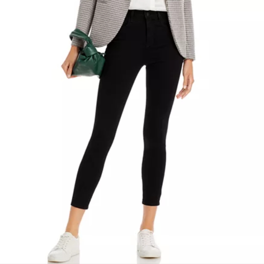 💎 L'AGENCE Margot High Rise Black Skinny Jeans Size 25 - Flawed Gem